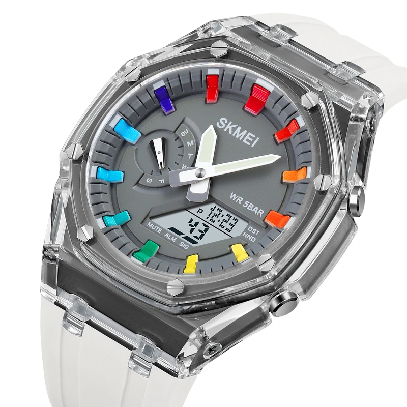 Skmei 2100WTGY White-Grey