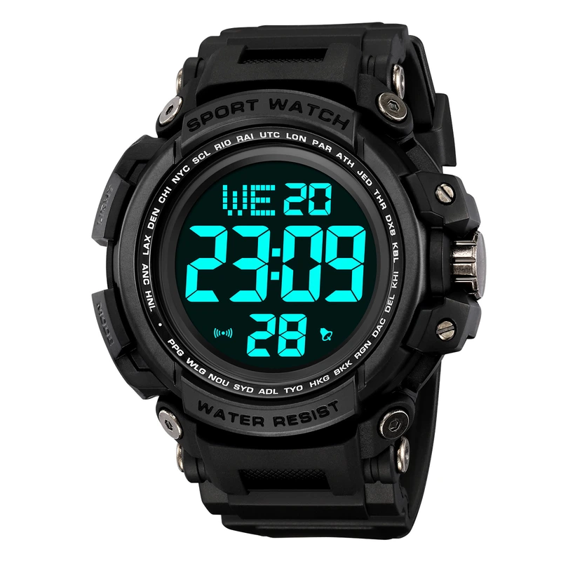 Спортивний чоловічий годинник Skmei 2422BK Black