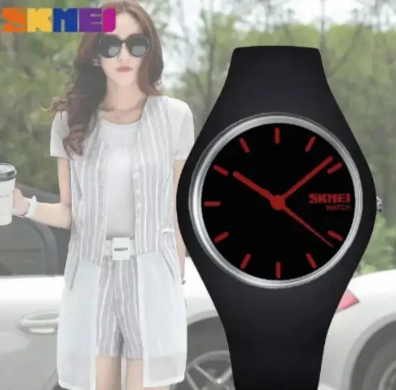Годинник наручний Skmei 9068BKRD Black (Red pointer)