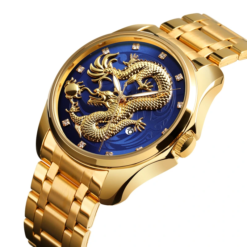 Skmei 9193GDBU Gold-Blue