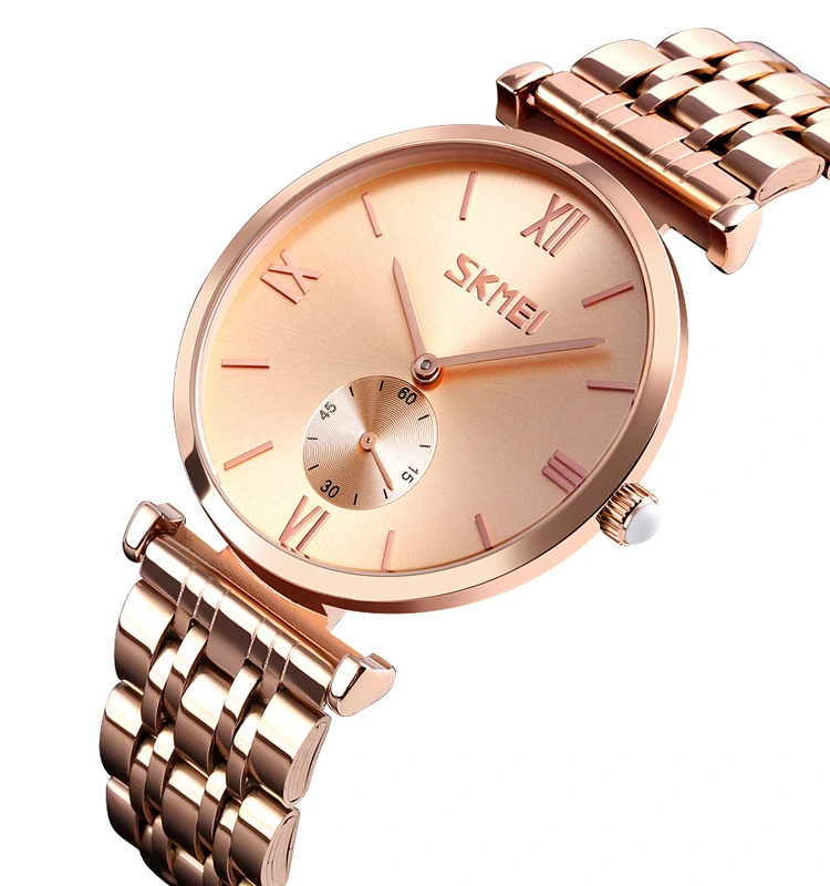 Skmei 9198RGRG-S Rose Gold - Rose Gold Lady