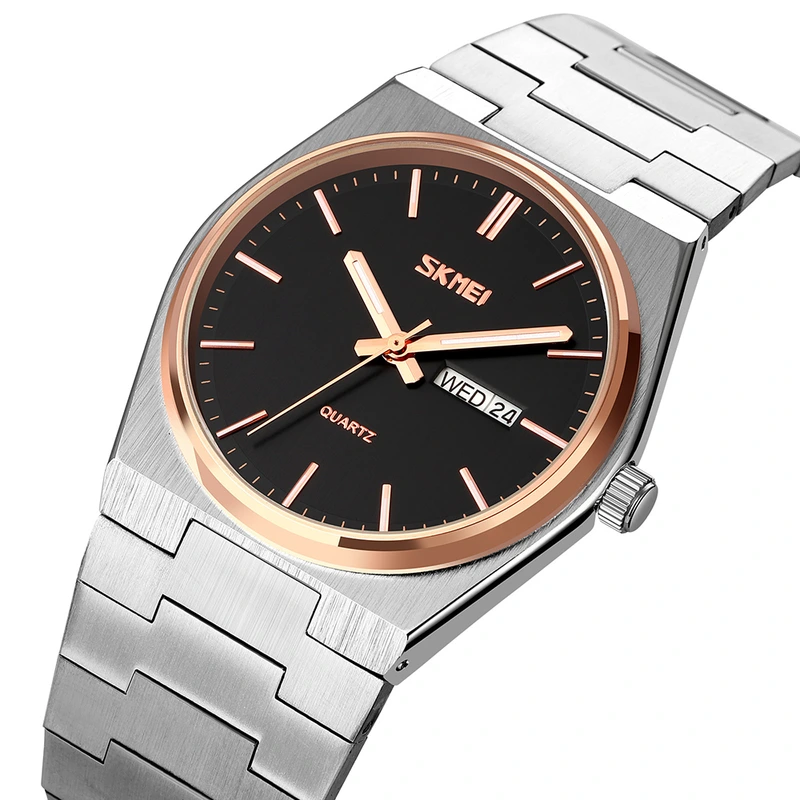 Skmei 9288SIRGBK Silver-Rose Gold-Black