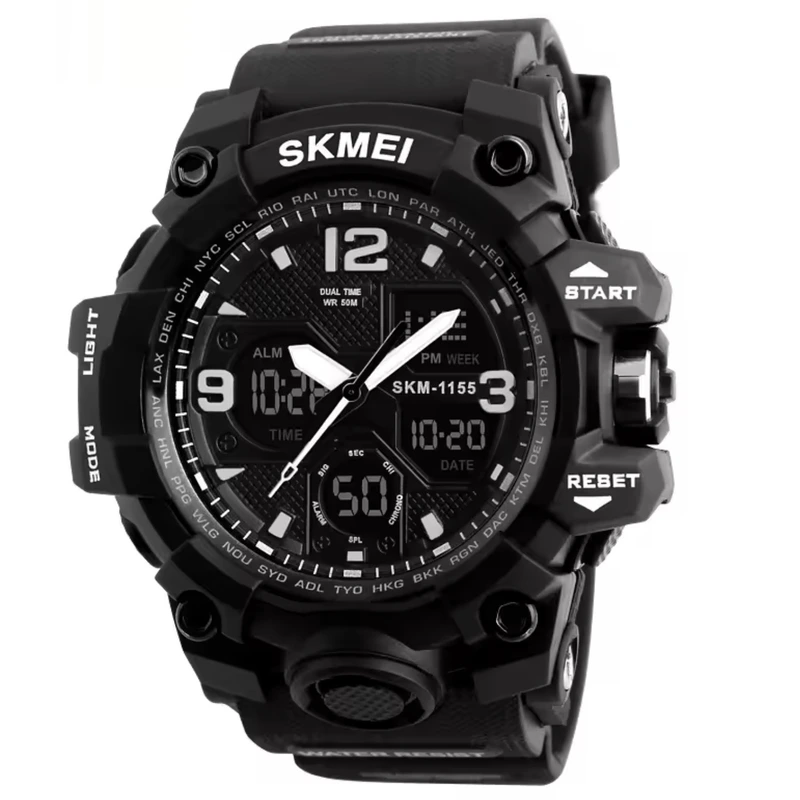 Чоловічий спортивний водостійкий тактичний годинник Skmei Hamlet 1155