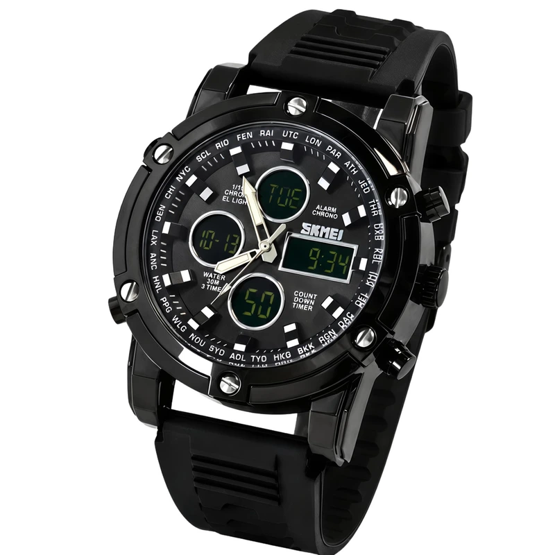 Skmei Molot Sport Black, 2 ремінці