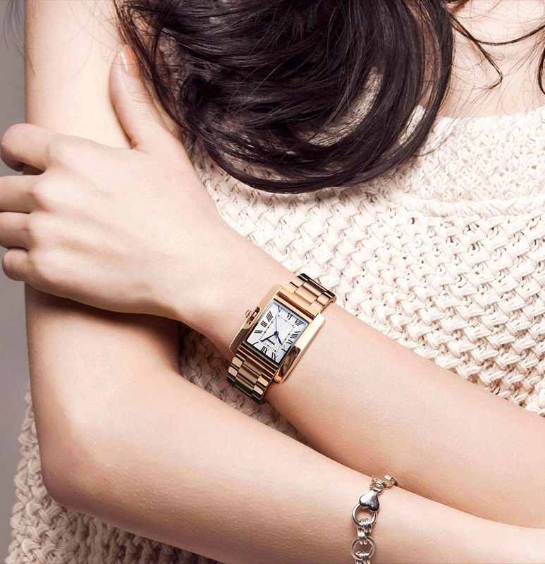 Жіночий наручний годинник Skmei 1284RG Rose Gold у кольорі рожеве золото з металевим браслетом — фото 4