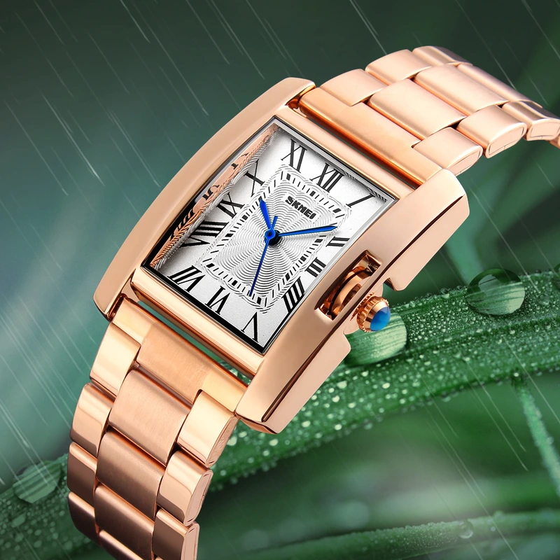 Жіночий наручний годинник Skmei 1284RG Rose Gold у кольорі рожеве золото з металевим браслетом — фото 5