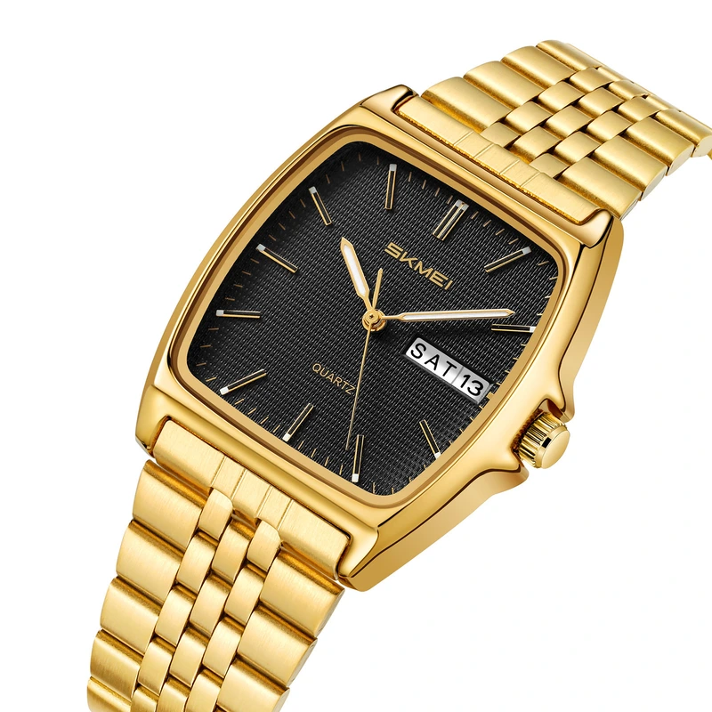 Жіночий годинник Skmei 2628GDBK Gold-Black у класичному стилі з металевим браслетом