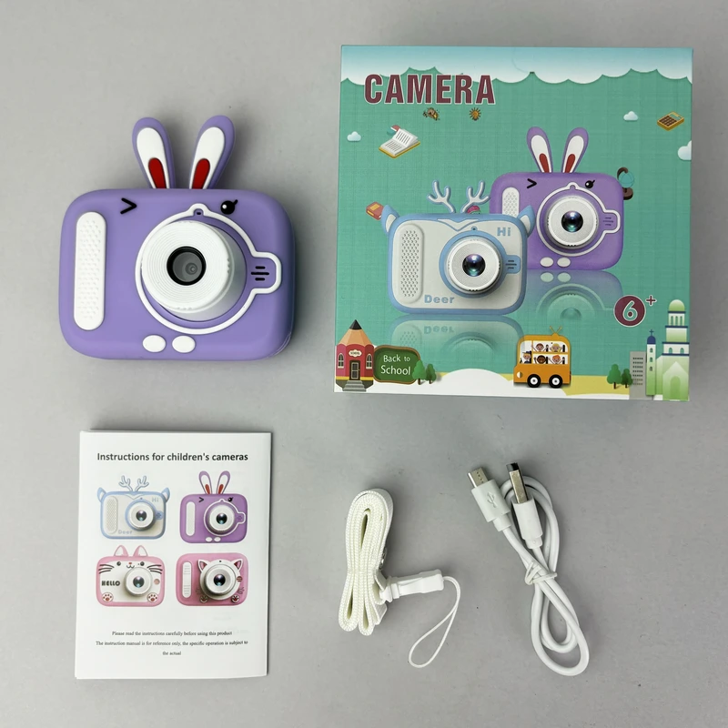 Дитячий фотоапарат X900 Rabbit (Блакитний)