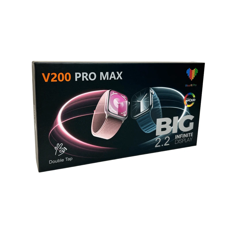 Смарт-годинник BIG V200 Pro Max 44mm. 220 mAh IP65 Black