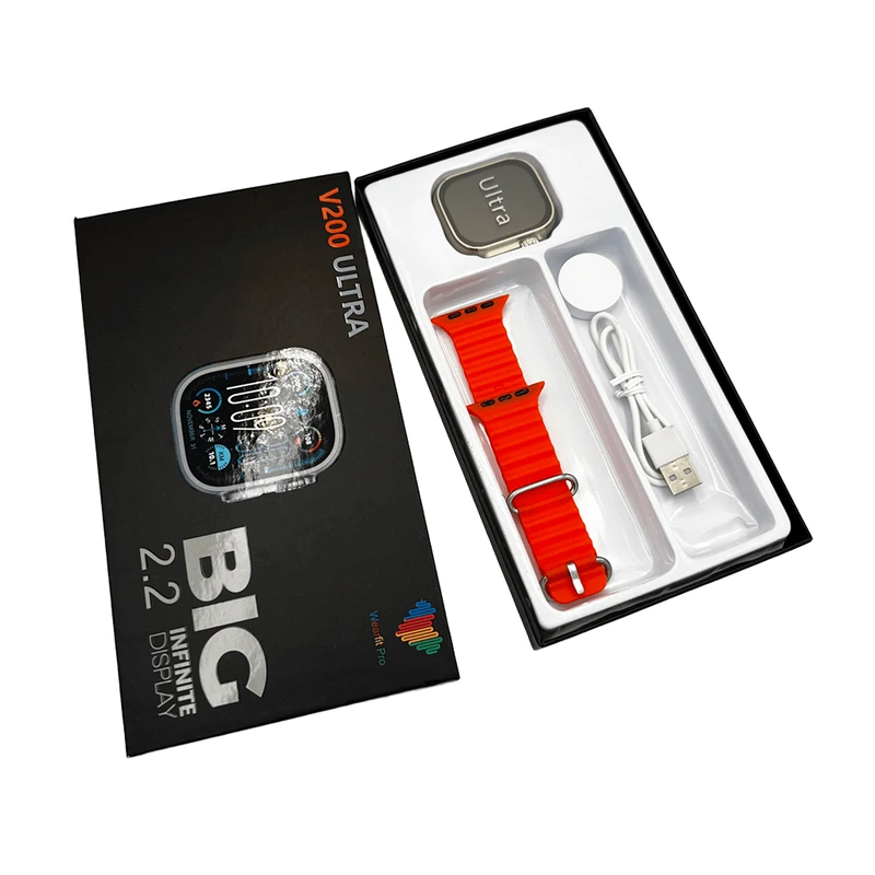 Смарт-годинник BIG V200 Ultra 44mm. 180 mAh. IP65 Gold