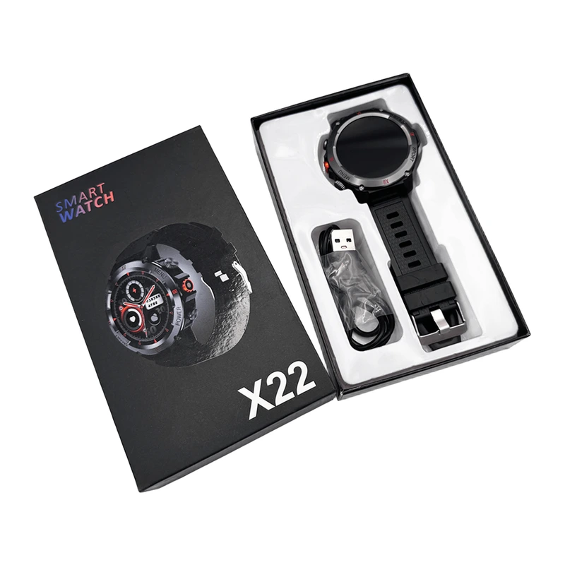 Смарт-годинник IWO X22 1.46". 330 mAh, IP68 Black