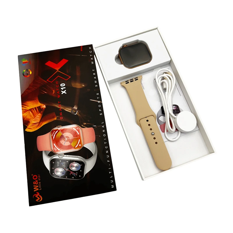 Смарт-годинник W&amp;O X10 46mm. 240 mAh. Amoled+IP67 Gold