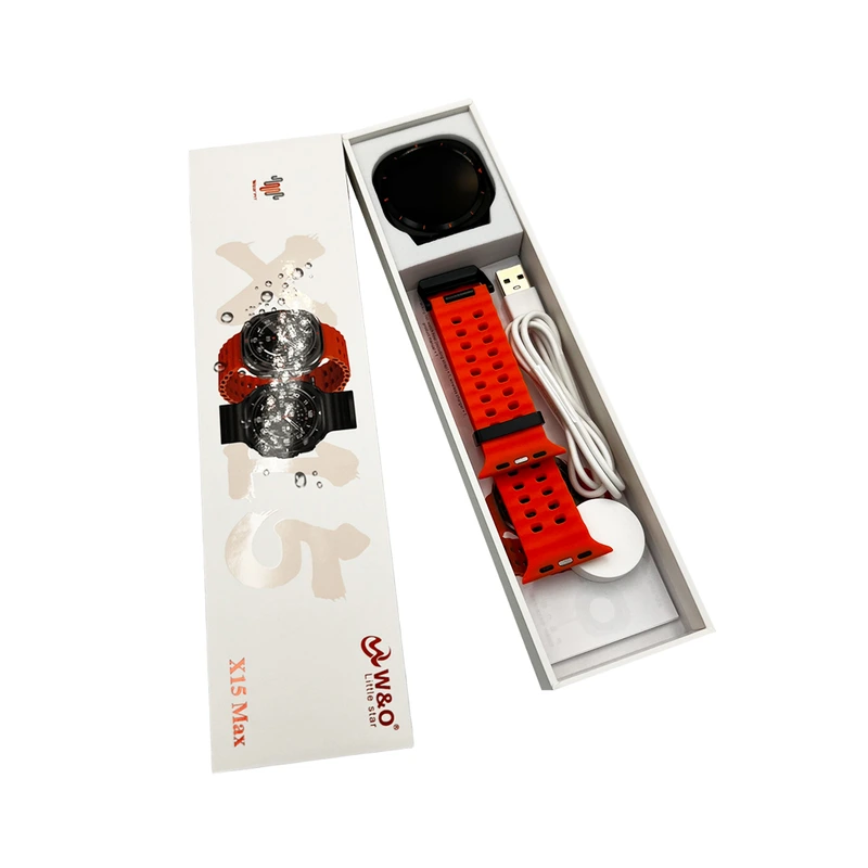 Смарт-годинник W&amp;O X15 Max 38mm. 330 mAh. Amoled+IP67 Orange