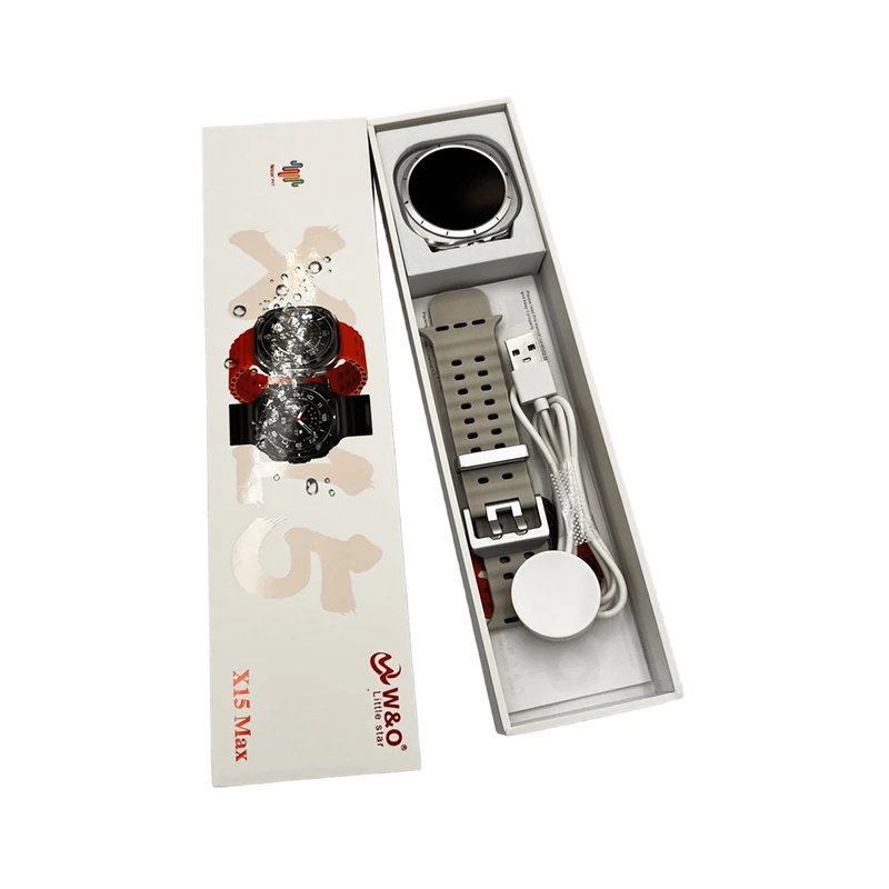 Смарт-годинник W&amp;O X15 Max 38mm. 330 mAh. Amoled+IP67 White