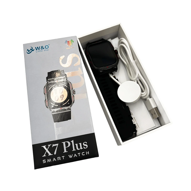 Смарт-годинник W&amp;O X7 Plus 44mm. 300 mAh. IP67 Black