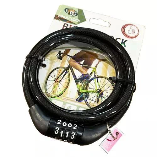 Кодовий велосипедний замок 427L (8*120 трос)