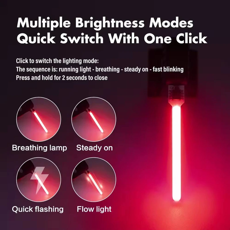 Велоліхтар 8821-LED (red) з акумулятором