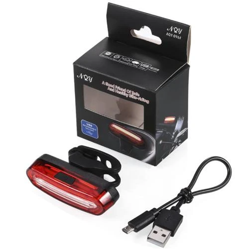 Велоліхтар AQY-096-COB (red+white) з акумулятором