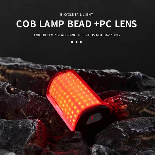 Велоліхтар WQB-514-COB (white+red) з акумулятором