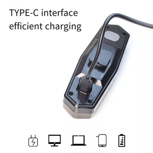 Велоліхтар з поворотами FY-1828 (red+yellow) з акумулятором + пульт управління