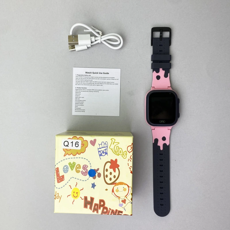 Дитячий годинник Smart Watch Q16 (Рожевий)