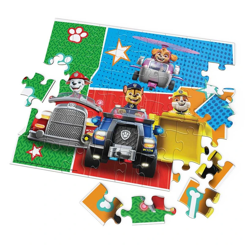 Пазл фігурний «Цуценячий патруль» - Герої на атомобілях (26см * 23см) 48 частин