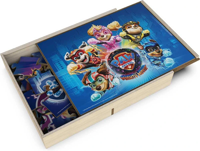 Пазл дерев’яний 3 в 1 «Цуценячий патруль у кіно 2» (21см * 28см)