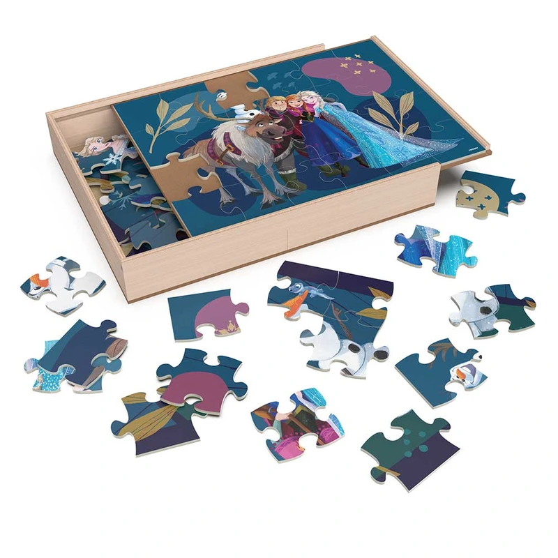 Пазл дерев’яний 3 в 1 «Крижане серце» (21см * 28см)