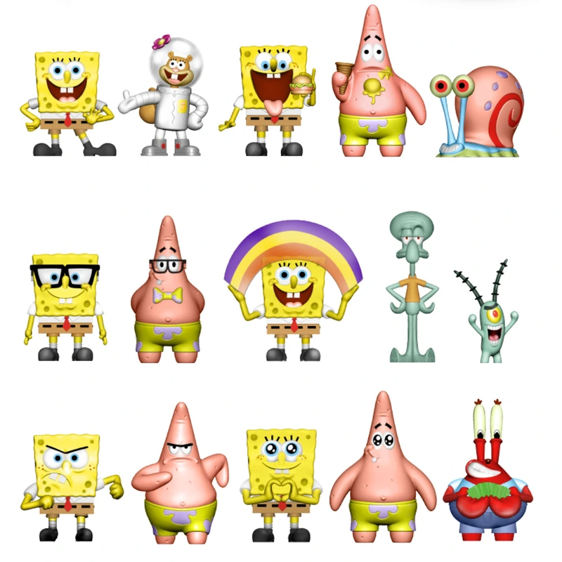 Колекційна фігурка-сюрприз "Губка Боб" Sponge Bob SB3D-2025