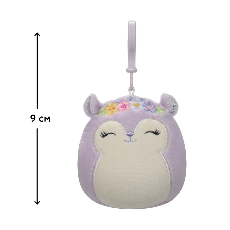 М'яка іграшка на кліпсі SQUISHMALLOWS - БІЛКА СІДНІ (9 cm)