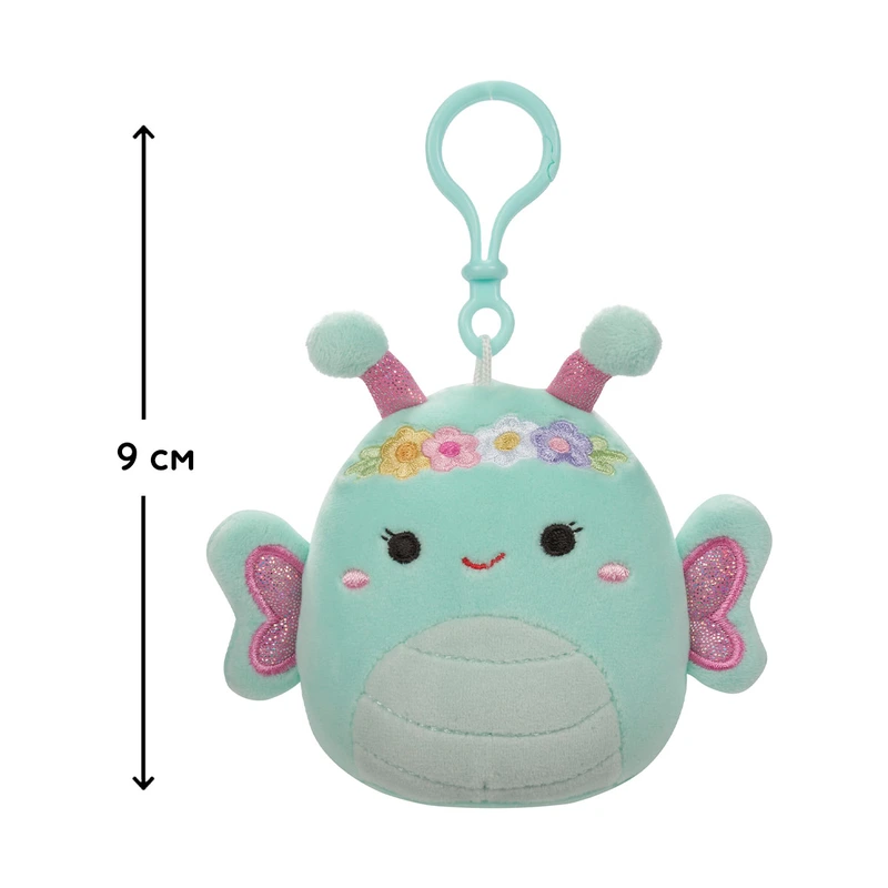 М'яка іграшка на кліпсі SQUISHMALLOWS - МЕТЕЛИК РЕЙНА (9 cm)