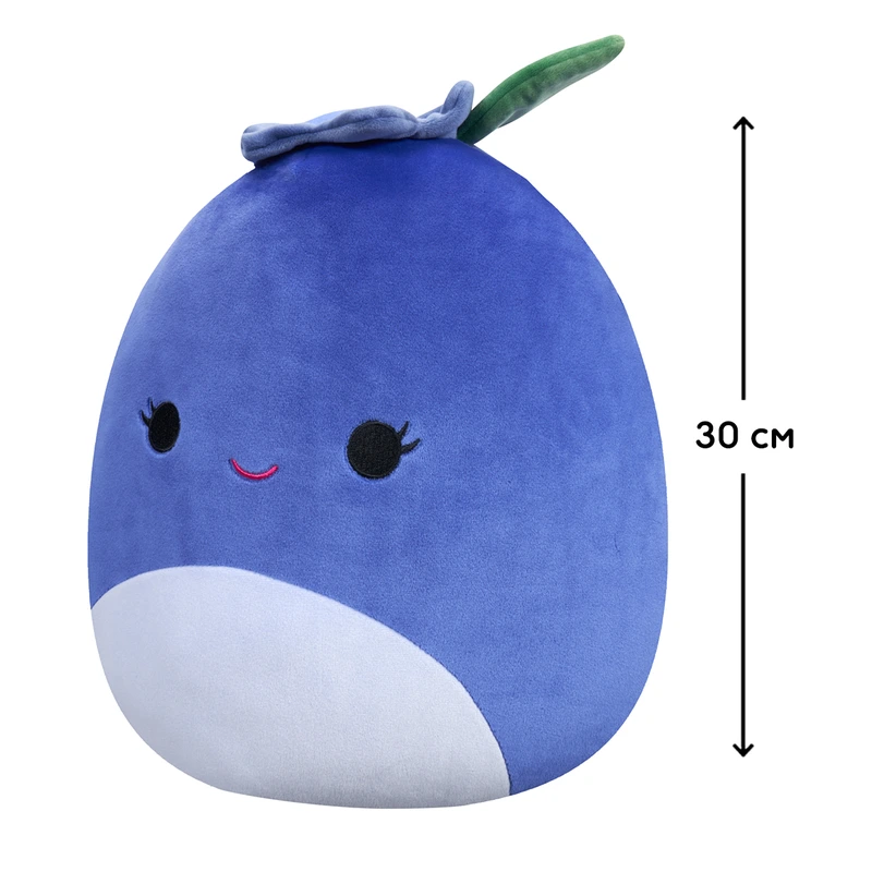 М'яка іграшка SQUISHMALLOWS – ЧОРНИЦЯ БЛУБІ (30 cm)
