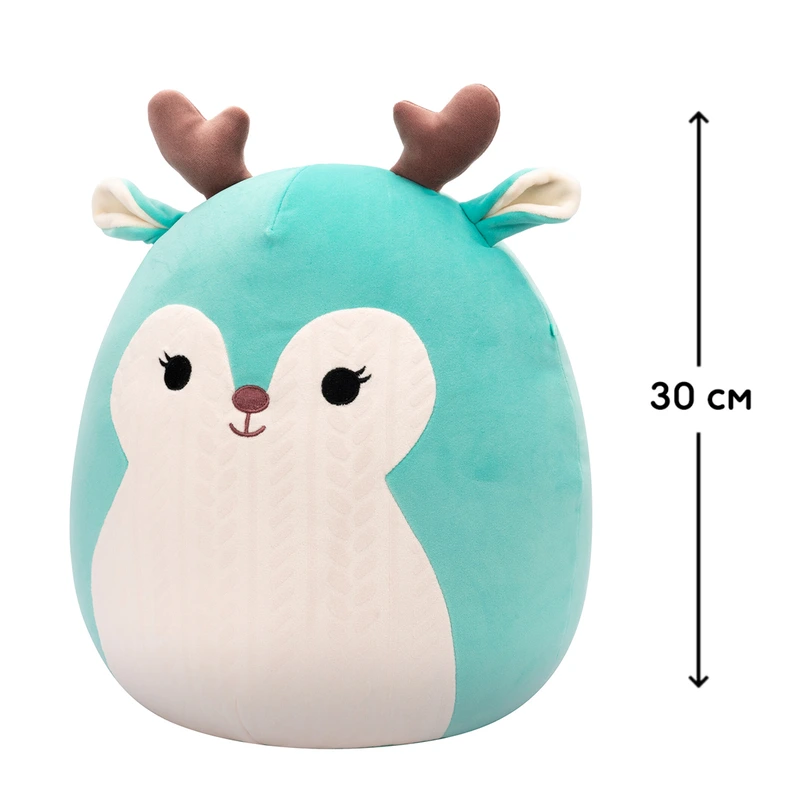 М'яка іграшка SQUISHMALLOWS – ОЛЕНЬ ЛОПСАНГ (30 cm)