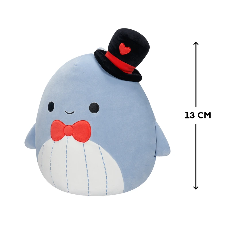 М'яка іграшка SQUISHMALLOWS – СИНІЙ КИТ САМІР (13 cm)