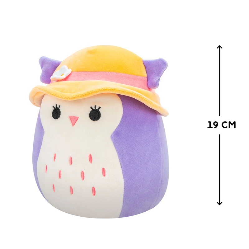 М'яка іграшка SQUISHMALLOWS – СОВА ХОЛЛІ (19 cm)
