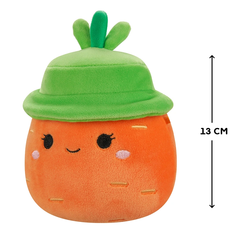 М'яка іграшка SQUISHMALLOWS - МОРКВИНКА КАРОЛІНА В КАПЕЛЮСІ (13 cm)