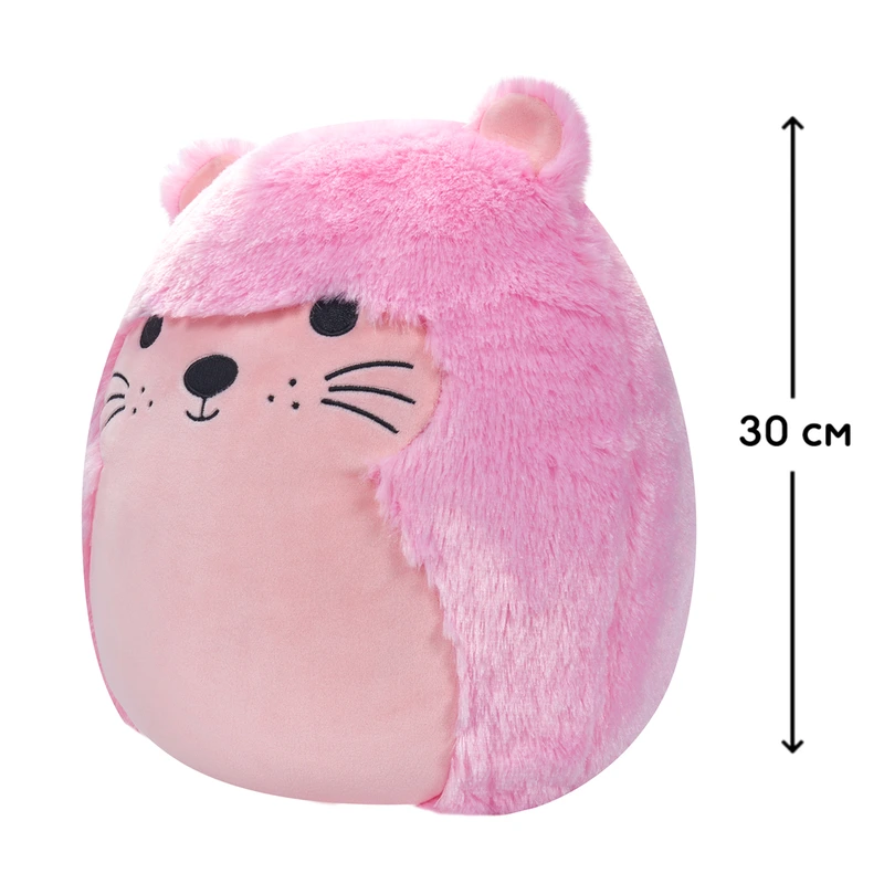 М'яка іграшка SQUISHMALLOWS – РОЖЕВА ВИДРА (30 cm)