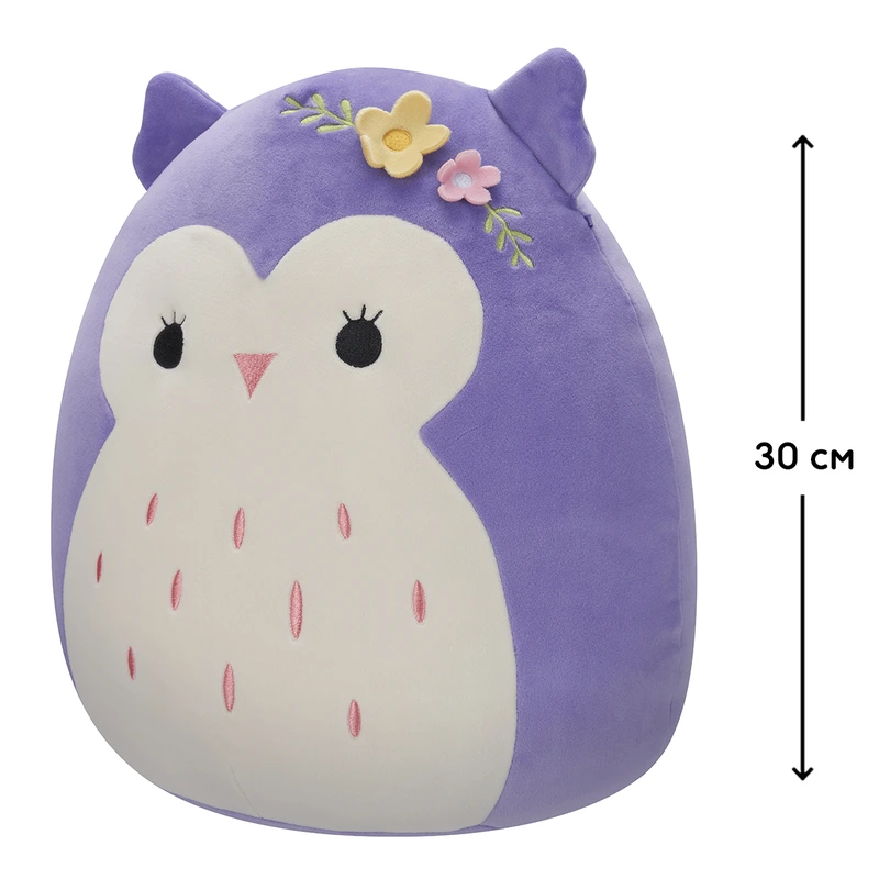 М'яка іграшка SQUISHMALLOWS - СОВА ХОЛЛІ (30 cm)