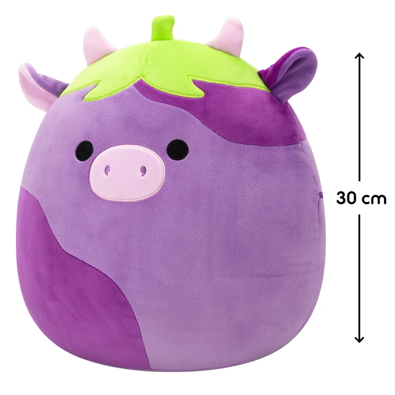 М'яка іграшка SQUISHMALLOWS – КОРІВКА-БАКЛАЖАН ФРЕДЕРІК (30 см)