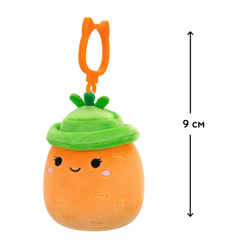 М'яка іграшка на кліпсі SQUISHMALLOWS – МОРКВИНКА КАРОЛІНА (9 cm)