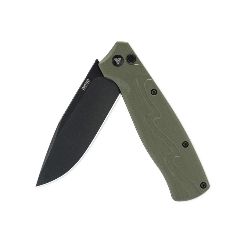 Ніж складаний туристичний SRM 221X-GP (9.2 см) 14C28N / G10 зелений