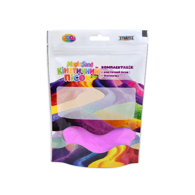 Кінетичний пісок Strateg Magic Sand фіолетовий 200 грамів (31212)