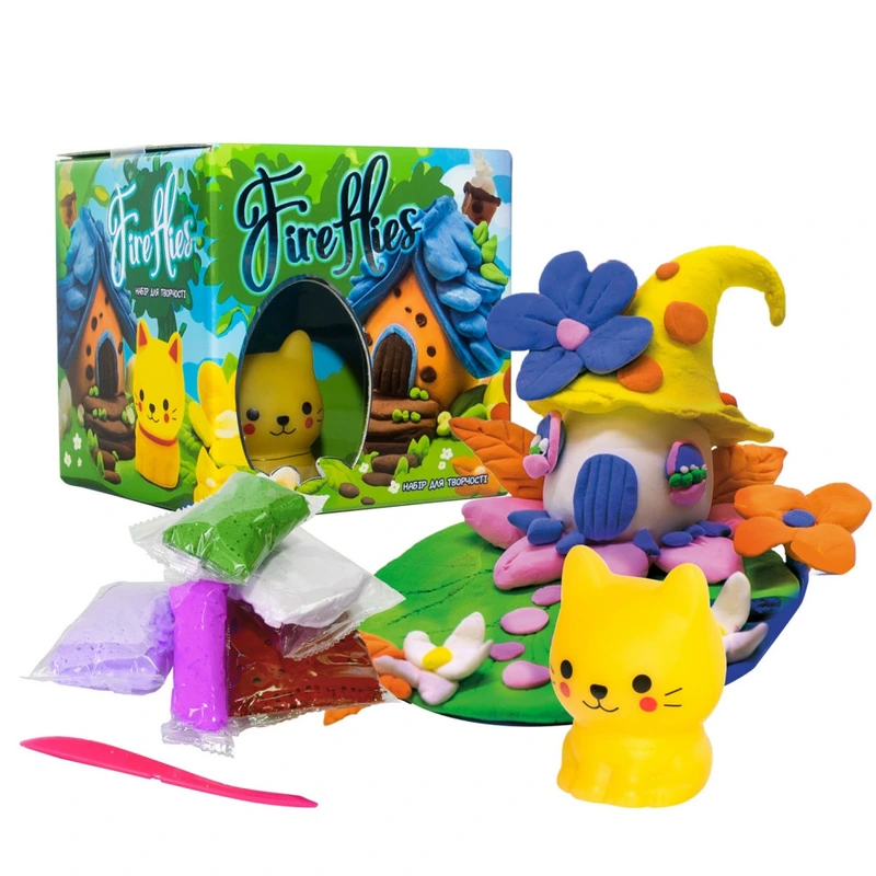 Набір для творчості "Fireflies - кошеня" 30411 світильник, маса для ліплення
