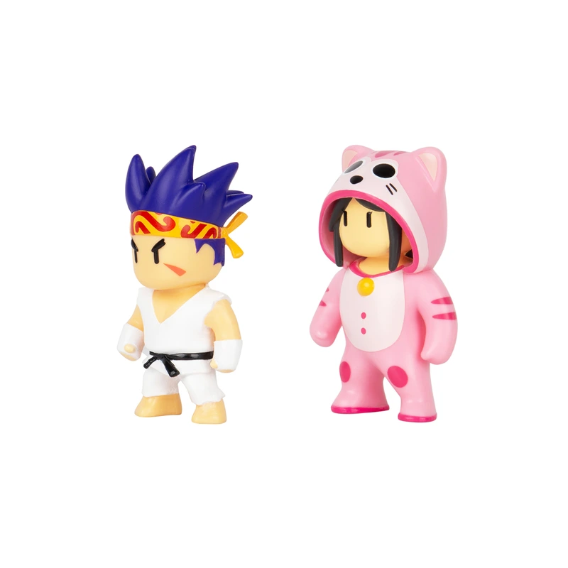 Набір колекційних фігурок STUMBLE GUYS - СЕНСЕЙ ФАЄРФІСТ І МЯУМЕР (2 фігурки, 6 cm)