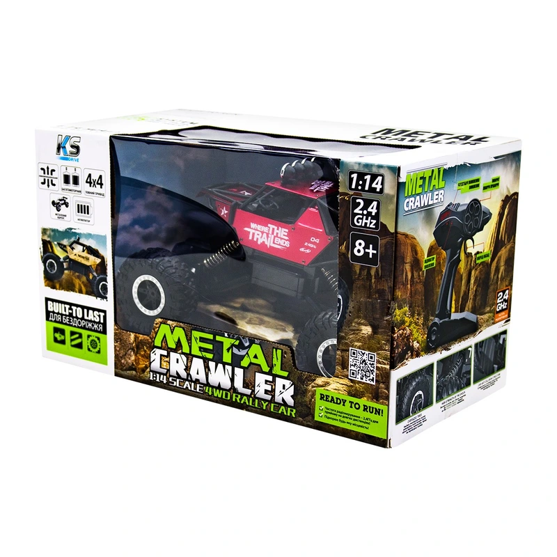 Автомобіль OFF-ROAD CRAWLER з р/к - WHERE THE TRAIL ENDS (червоний, акум. 7.2V, метал. корпус, 1:14)
