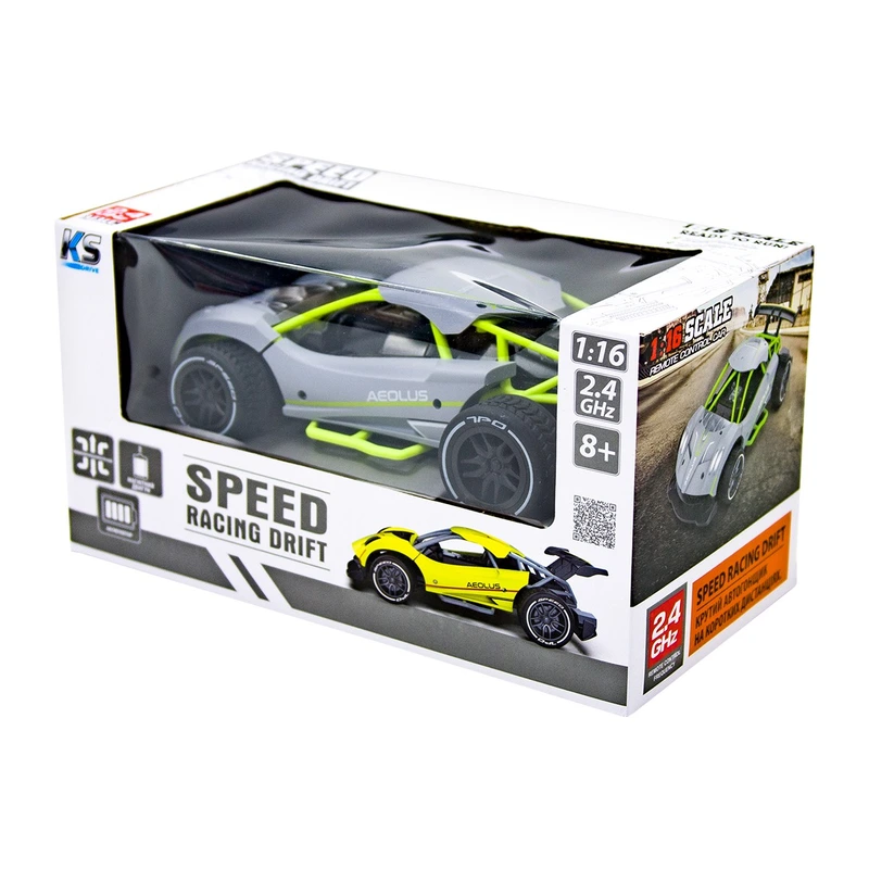 Автомобіль SPEED RACING DRIFT з р/к - AEOLUS (сірий, акум.3,7V, 1:16)