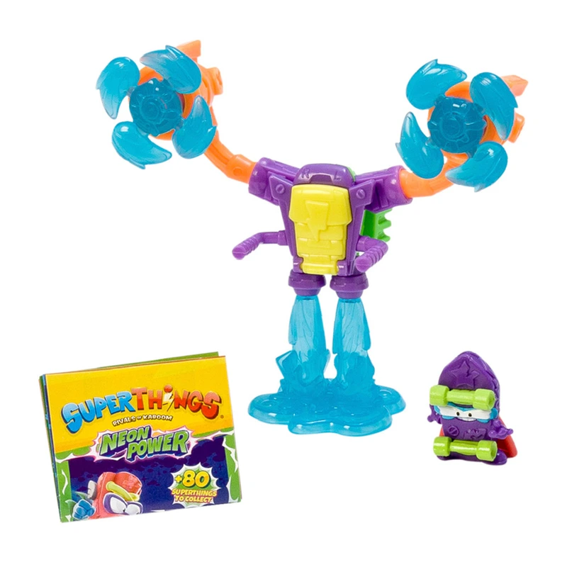 Ігровий набір SUPERTHINGS серії "Neon Power" – ЕКЗОСКЕЛЕТОН (екзоскелет, фігурка)