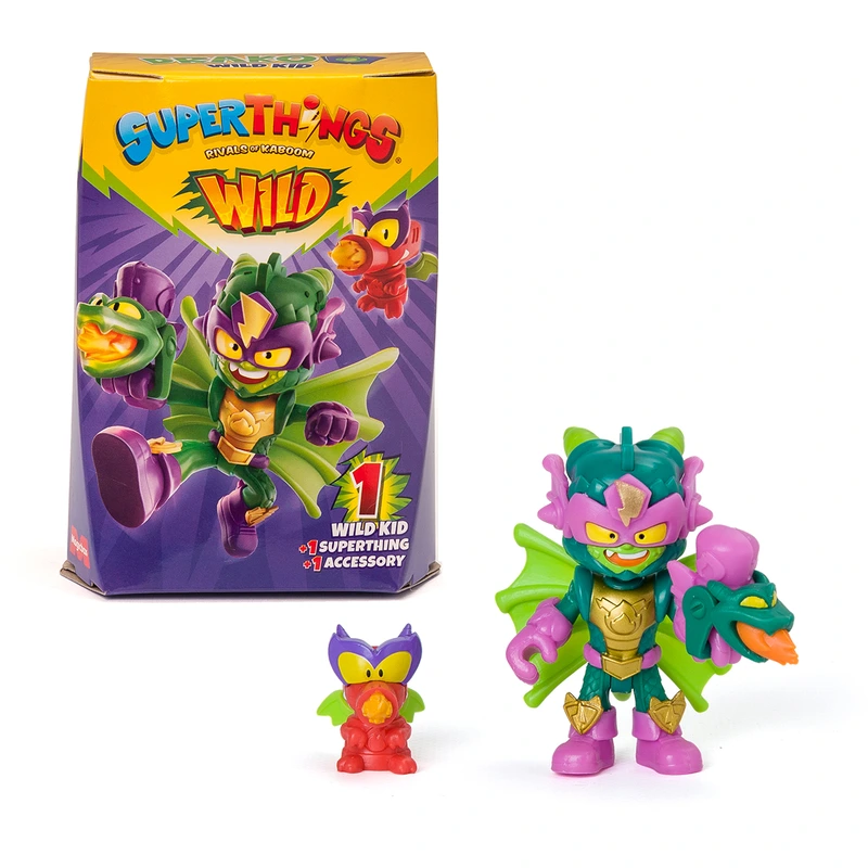 Ігровий набір SUPERTHINGS серії «Wild Kids» – КАЗУМ-КІД (казум-кід, фігурка, аксесуар)