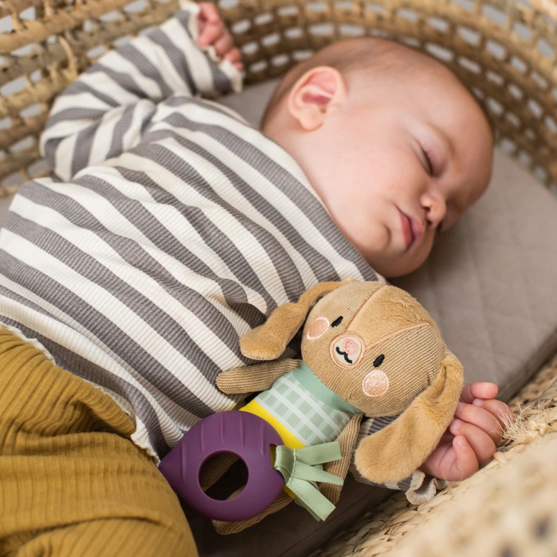 Розвиваюча підвіска-брязкальце колекції "Садочок у місті" – КРОЛИК ДЖЕННІ