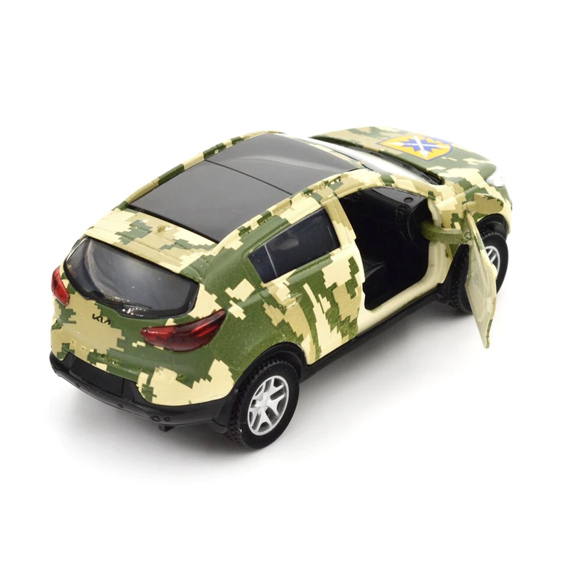 Автомодель серії "Шеврони Героїв" - KIA SPORTAGE R - "56 ОМПБр"